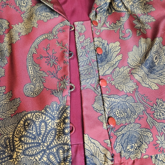 BIGIO COLLECTION Women Paisley Dress Size 14 - Picture 7 of 15